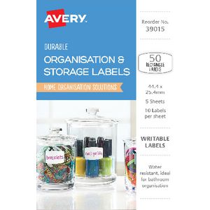 Avery Eclectic Collection Rectangle Label 50 Pack