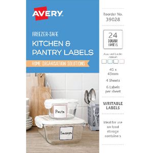 Avery Square Labels Assorted 24 Pack