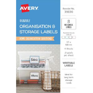 Avery Rectangle Labels Assorted 8 Pack
