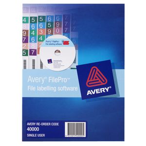 Avery FilePro File Labelling Software 1 PC Box