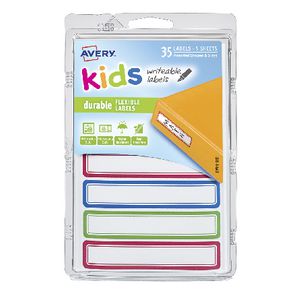 Avery Durable Flexible Labels Assorted 35 Pack
