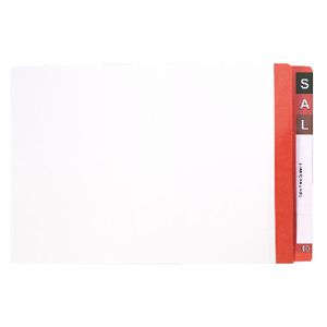 Avery Foolscap Lateral File with Tabs Dark Orange 100 Pack