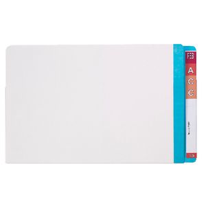 Avery Foolscap Lateral File with Tabs Light Blue 100 Pack