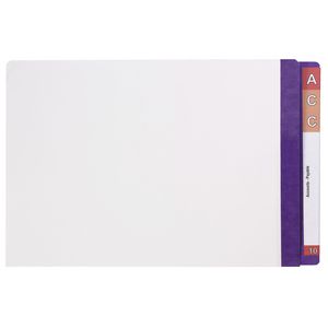 Avery Lateral File with Mylar Tabs White/Purple 100 Pack