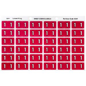 Avery Lateral File Side Tab Label '1' 180 Pack