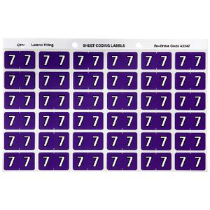 Avery Lateral File Side Tab Label '7' 180 Pack