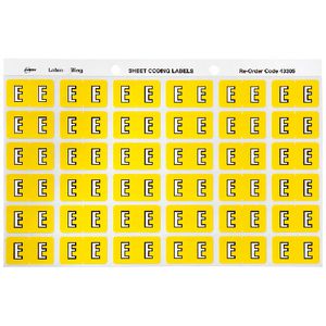 Avery Lateral File Side Tab Label 'E' 180 Pack