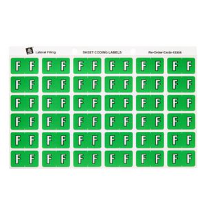 Avery Lateral File Side Tab Label 'F' 180 Pack