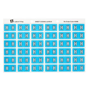 Avery Lateral File Side Tab Label 'H' 180 Pack