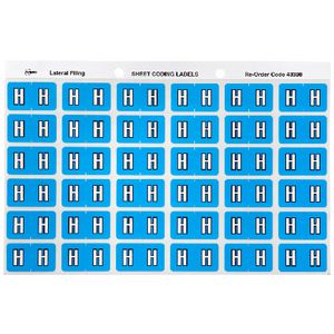 Avery Lateral File Side Tab Label 'H' 180 Pack