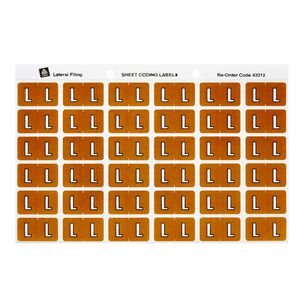Avery Lateral File Side Tab Label 'L' 180 Pack