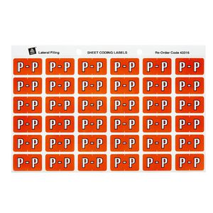 Avery Lateral File Side Tab Label 'P' 180 Pack