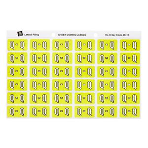Avery Lateral File Side Tab Label 'Q' 180 Pack