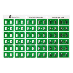 Avery Lateral File Side Tab Label 'R' 180 Pack