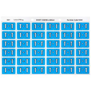 Avery Lateral File Side Tab Label 'T' 180 Pack