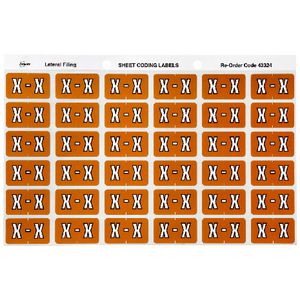 Avery Lateral File Side Tab Label 'X' 180 Pack
