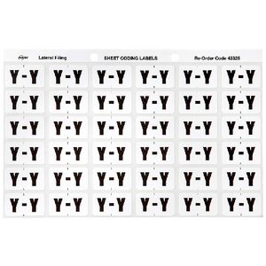 Avery Lateral File Side Tab Label 'Y' 180 Pack