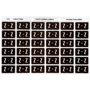 Avery Lateral File Side Tab Label 'Z' 180 Pack