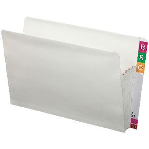 Avery Foolscap Concertina Lateral Shelf Wallet White 25 Pack