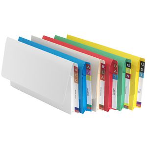 Avery Foolscap Lateral Shelf Wallet White 20 Pack