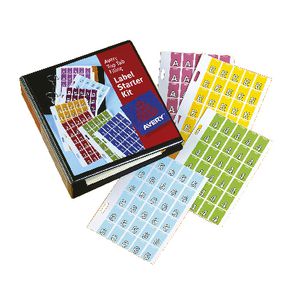 Avery Lateral Filing Top Tab Label Starter Kit