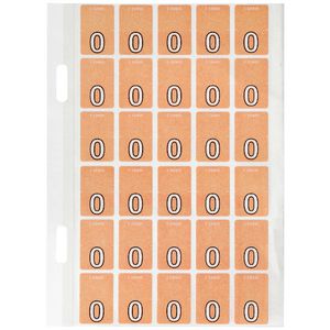 Avery Lateral File Top Tab Label '0' 150 Pack