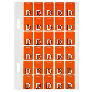 Avery Lateral File Top Tab Label 'D' 150 Pack