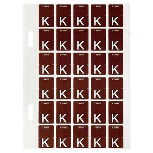 Avery Lateral File Top Tab Label 'K' 150 Pack