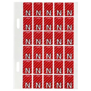 Avery Lateral File Top Tab Label 'N' 150 Pack
