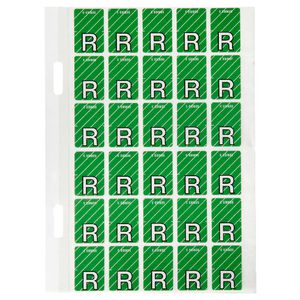 Avery Lateral File Top Tab Label 'R' 150 Pack