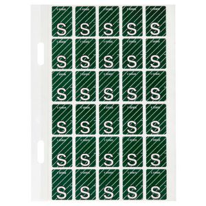 Avery Lateral File Top Tab Label 'S' 150 Pack