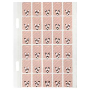 Avery Lateral File Top Tab Label 'V' 150 Pack
