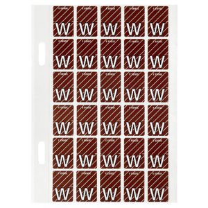 Avery Lateral File Top Tab Label 'W' 150 Pack