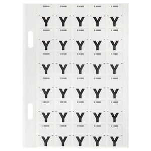 Avery Lateral File Top Tab Label 'Y' 150 Pack