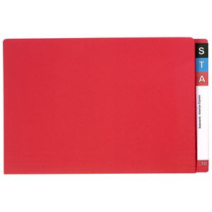 Avery Foolscap Lateral File Red 100 Pack