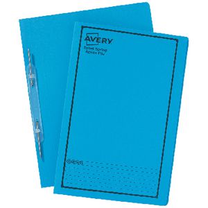 Avery Foolscap Spiral Spring File Blue