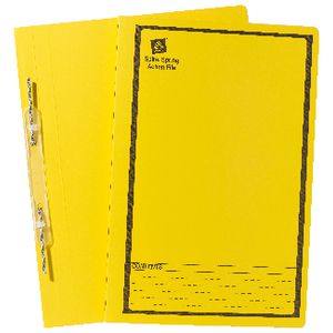 Avery Foolscap Spiral Spring File Yellow 25 Pack