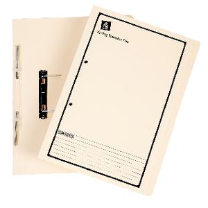 Avery Foolscap Spiral Spring File Buff with Black Print