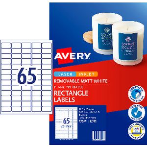 Avery Matte White Rectangular Pricing Labels 520 Pack