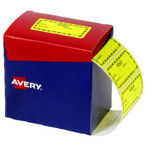 Avery Hold Labels 75 X 50.8 mm Yellow