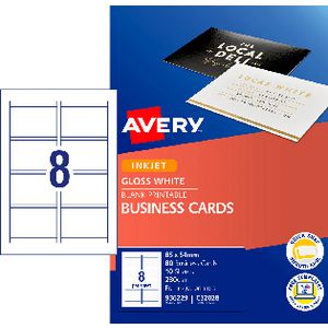 Avery Business Card Starter Kit 250gsm Glossy 80 Pack