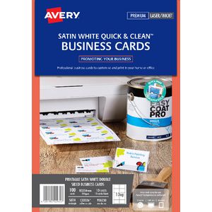 Avery Double-sided Colour Laser Business Cards 100 Pack