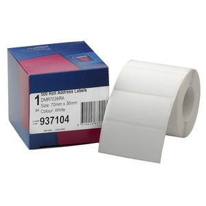 Avery Address Label Roll White 70 x 36mm 500 Labels
