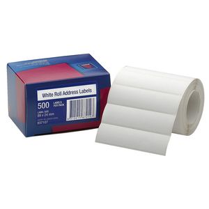 Avery Address Label Roll White 89 x 24mm 500 Labels