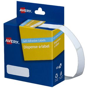 Avery Labels Dispenser Rectangle 13 x 36mm White 700 Pack