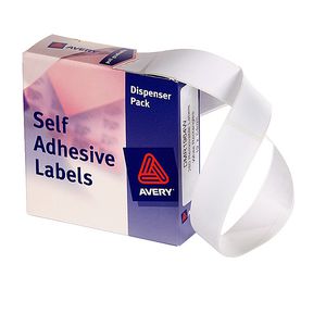 Avery Dispenser Labels Rectangle 19 x 64mm White 280 Pack