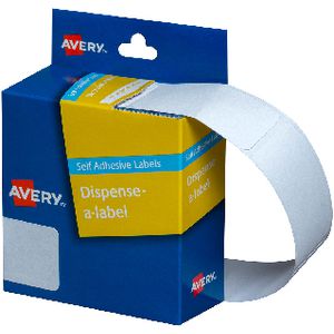 Avery Dispenser Labels Rectangle 49 x 24mm White 325 Pack