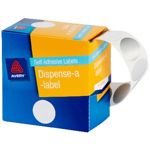 Avery Dispenser Labels 24mm Silver 250 Pack