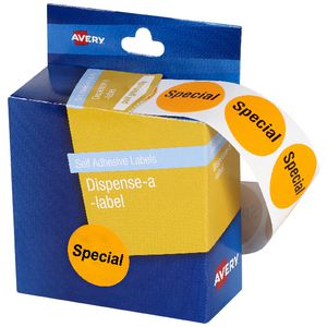 Avery Pre-printed Dispenser Label 'Special' 24mm 500 Pack