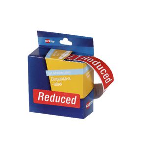Avery Pre-printed Dispenser Label 'Reduced' 125 Pack